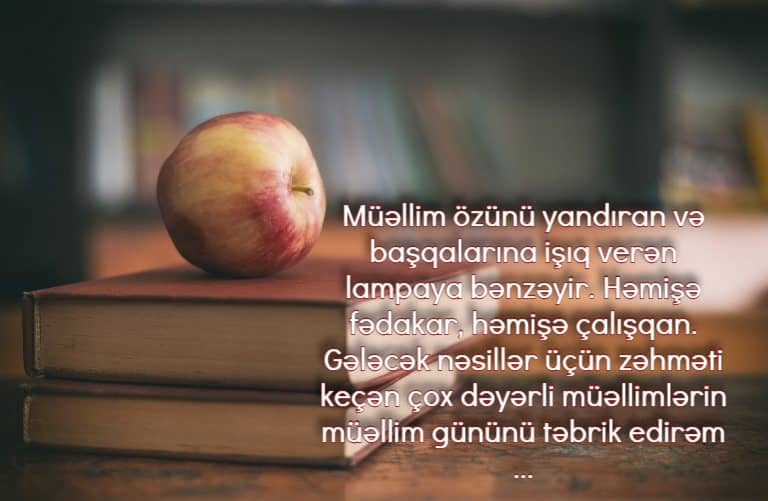 müəllimə üçün gözəl sözlər