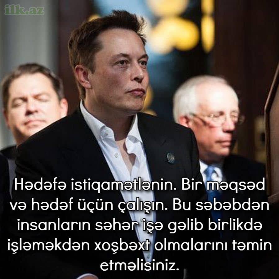 Elon Muskun uğur ilə bağlı sözləri