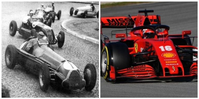 ilk Formula 1 yarışından avtomobillər
