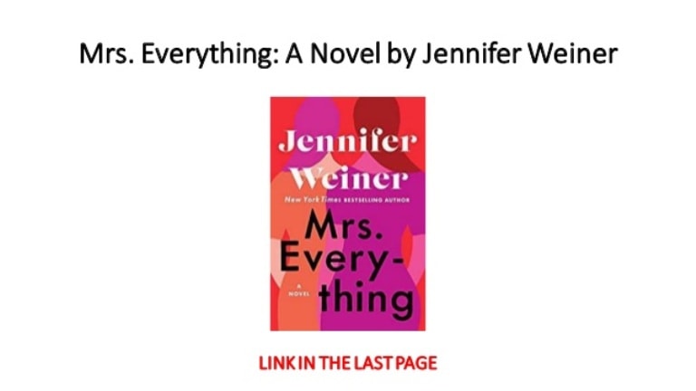 Mrs. Everything: A Novel - Jennifer Weiner