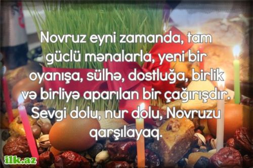 whatsapp status üçün Novruz bayramı təbriki